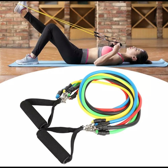Resistance Bands 11 pcs set NEW - Picture 2 of 5
